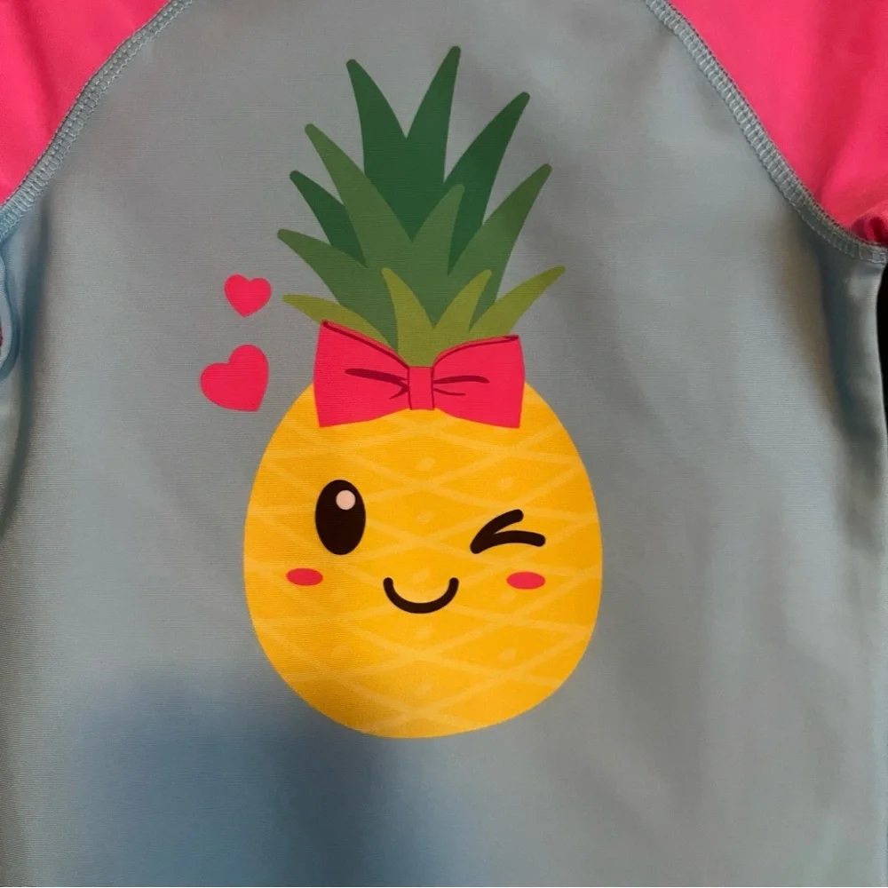 Dreamwave Swim Toddler 2pc Pineapple Swim Set 3T New